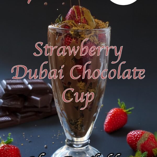 Strawberry Dubai chocolate cup