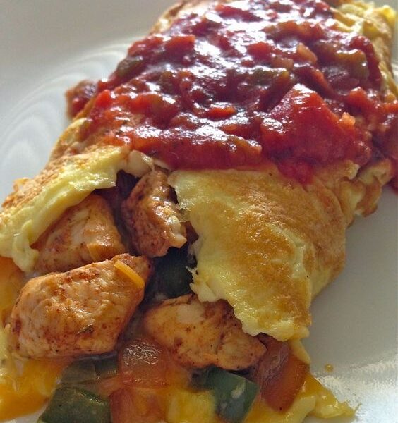 Chicken Fajita Omelette